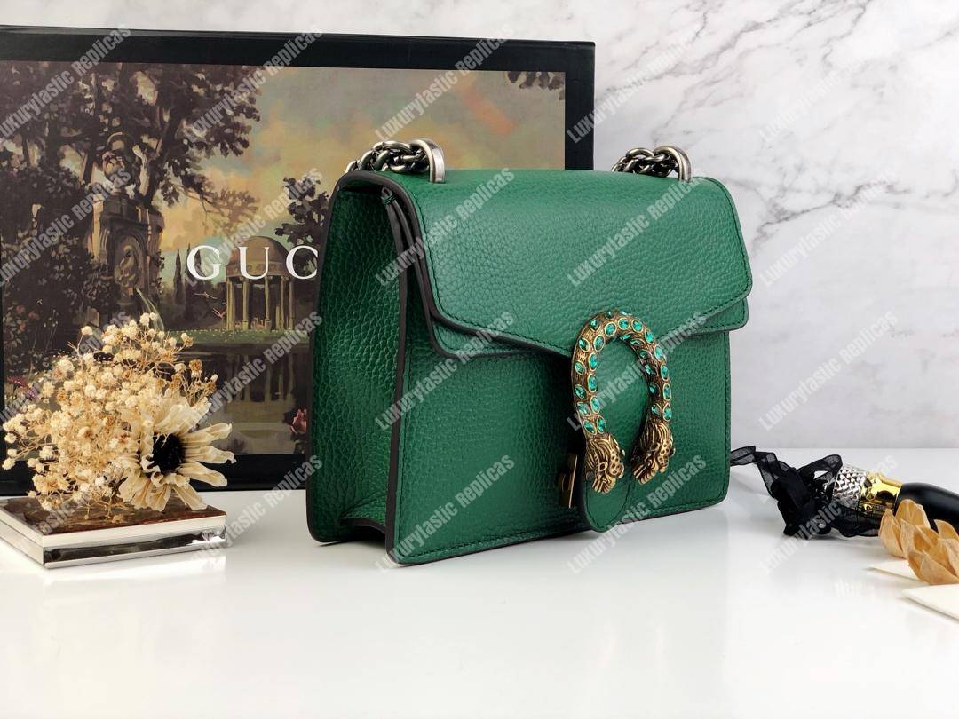 G*u*i dionysus leather mini bag green