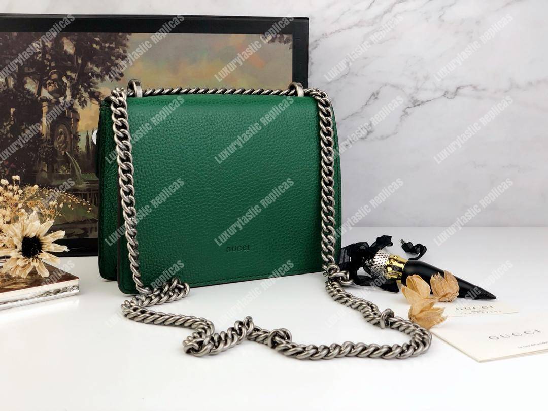 G*u*i dionysus leather mini bag green