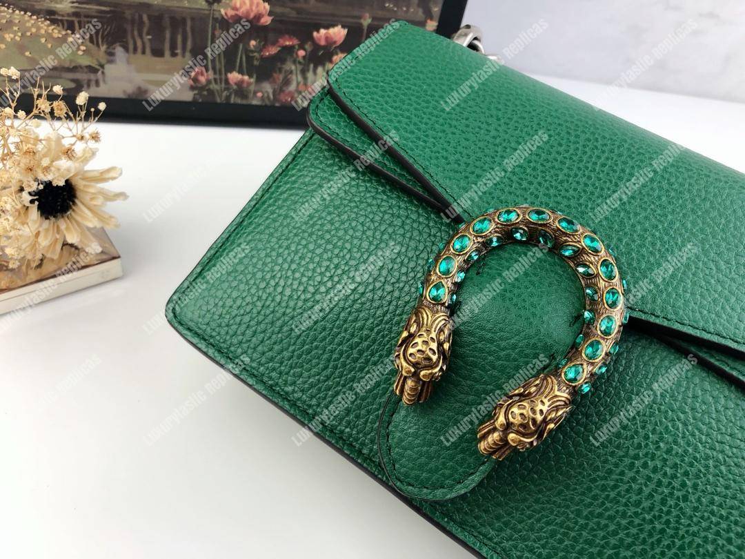 G*u*i dionysus leather mini bag green