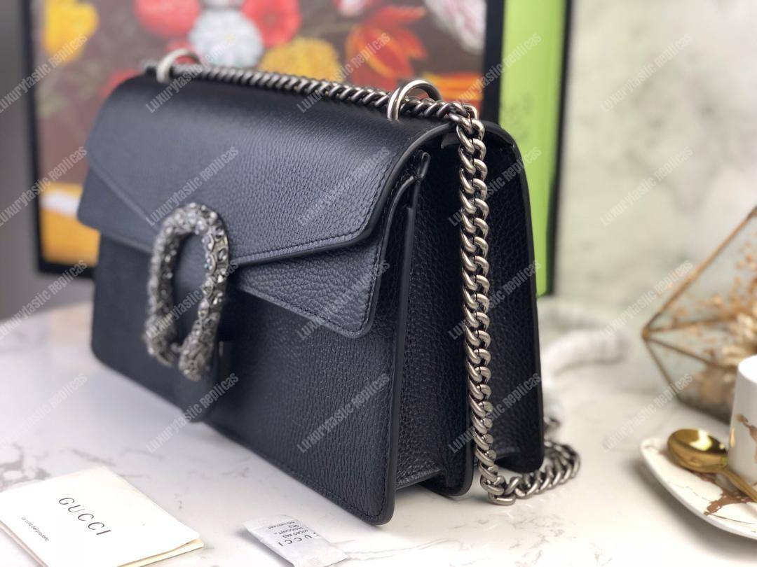 G*u*i dionysus small shoulder bag black leather