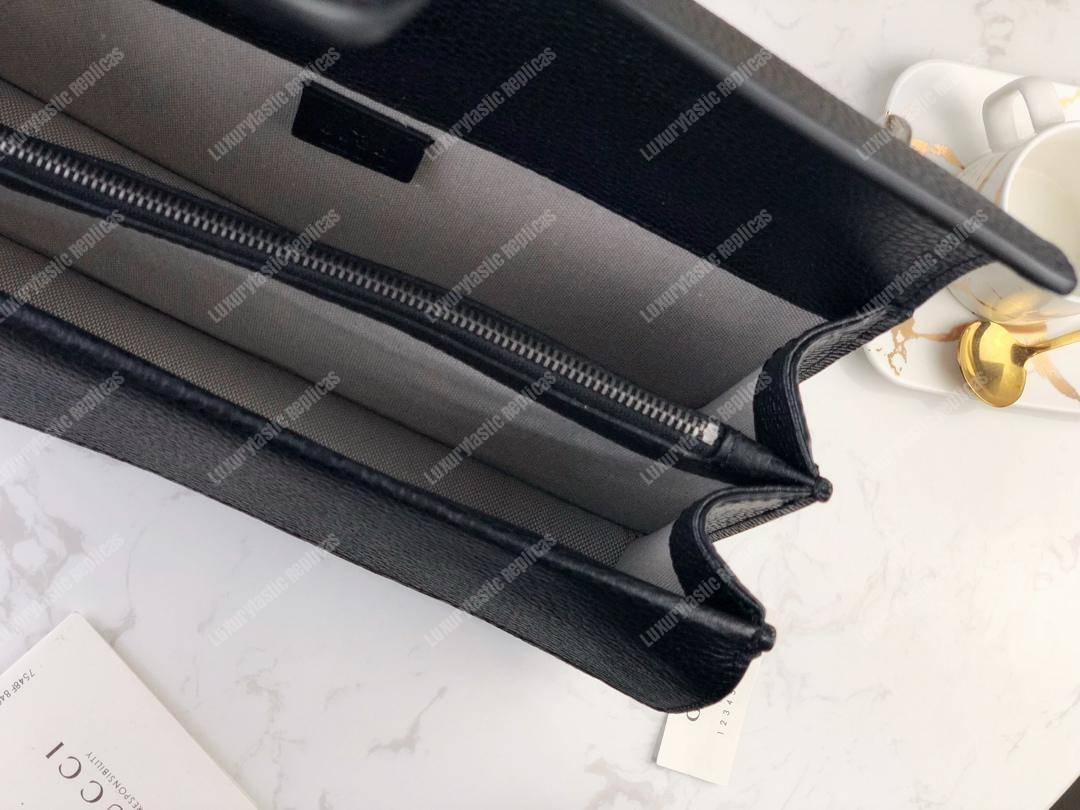 G*u*i dionysus small shoulder bag black leather