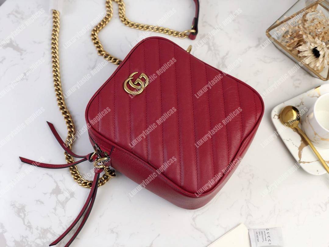 G*u*i gg marmont mini shoulder bag red