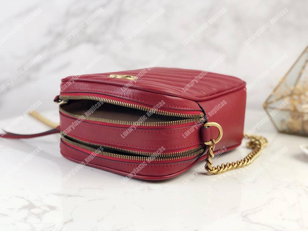 G*u*i gg marmont mini shoulder bag red