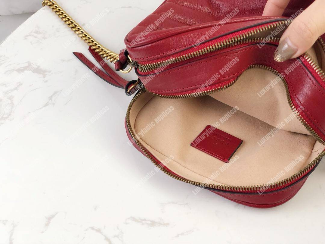 G*u*i gg marmont mini shoulder bag red