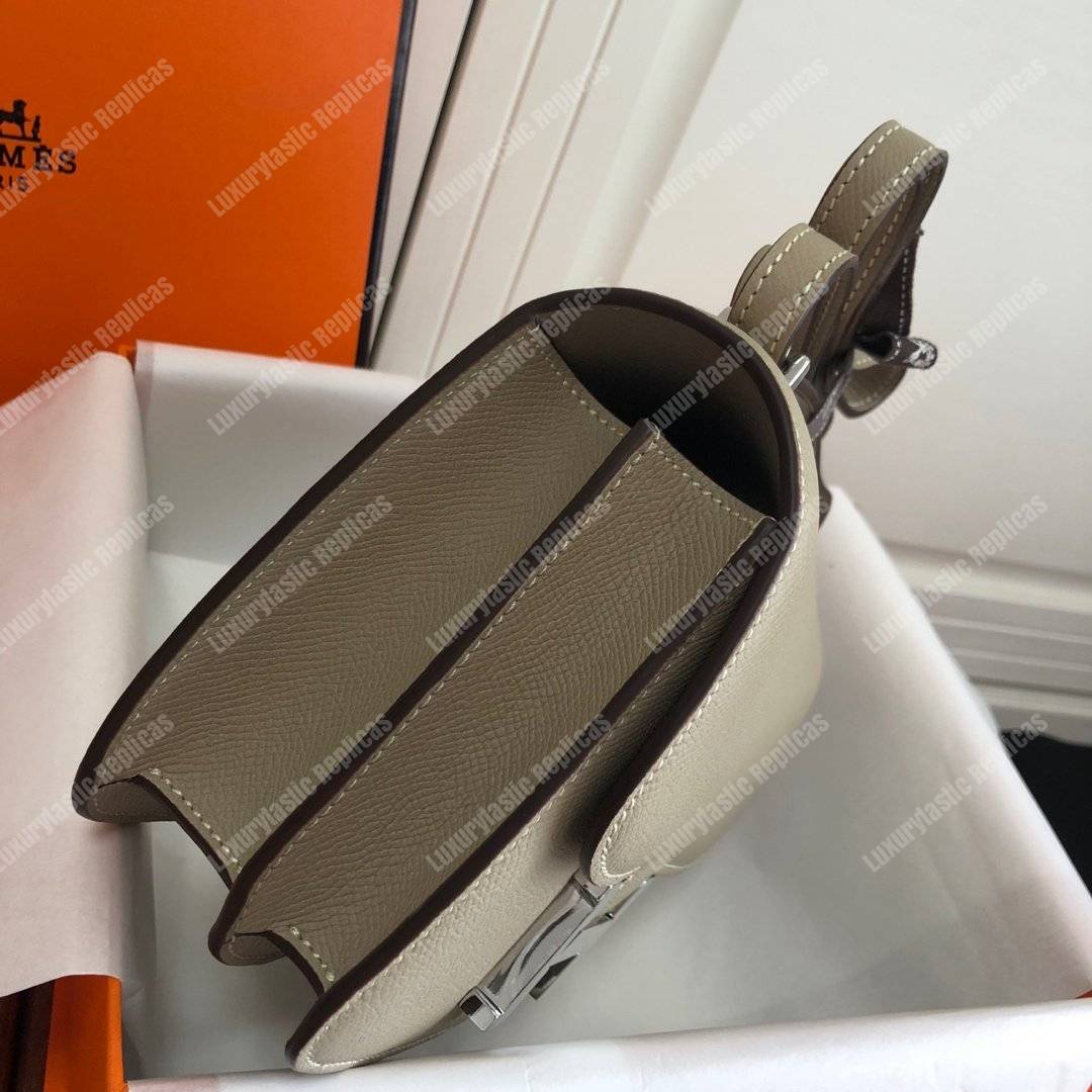 H**mes constance 18 bag epsom etain palladium hardware