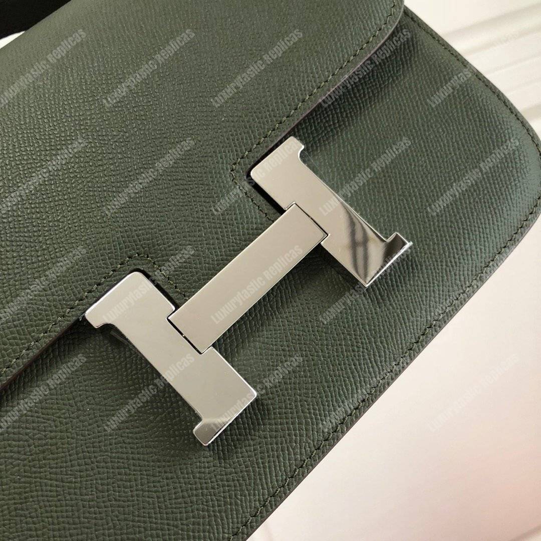 H**mes constance 24 bag epsom vert anglais palladium hardware