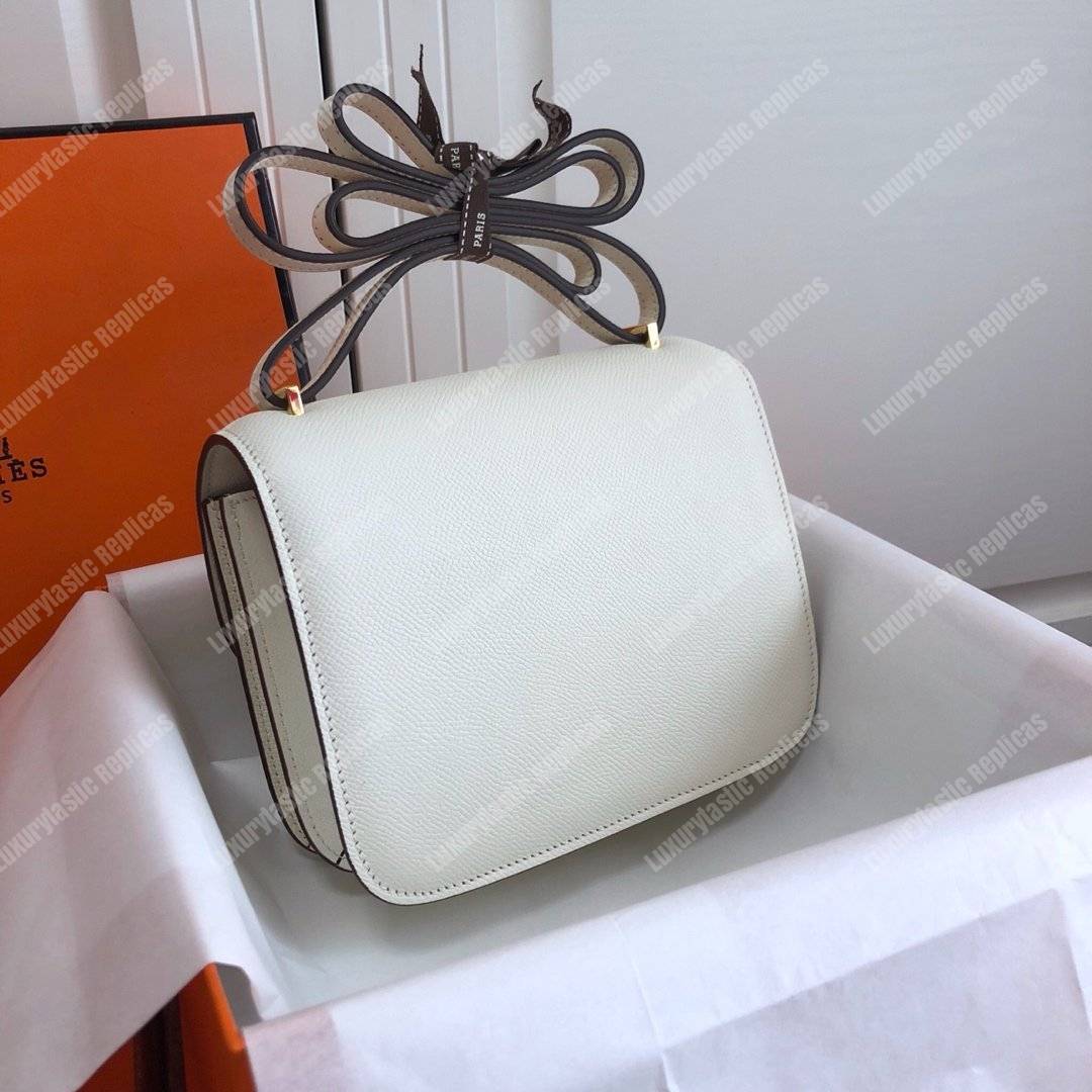 H**mes constance 24 bag epsom gris perle gold hardware