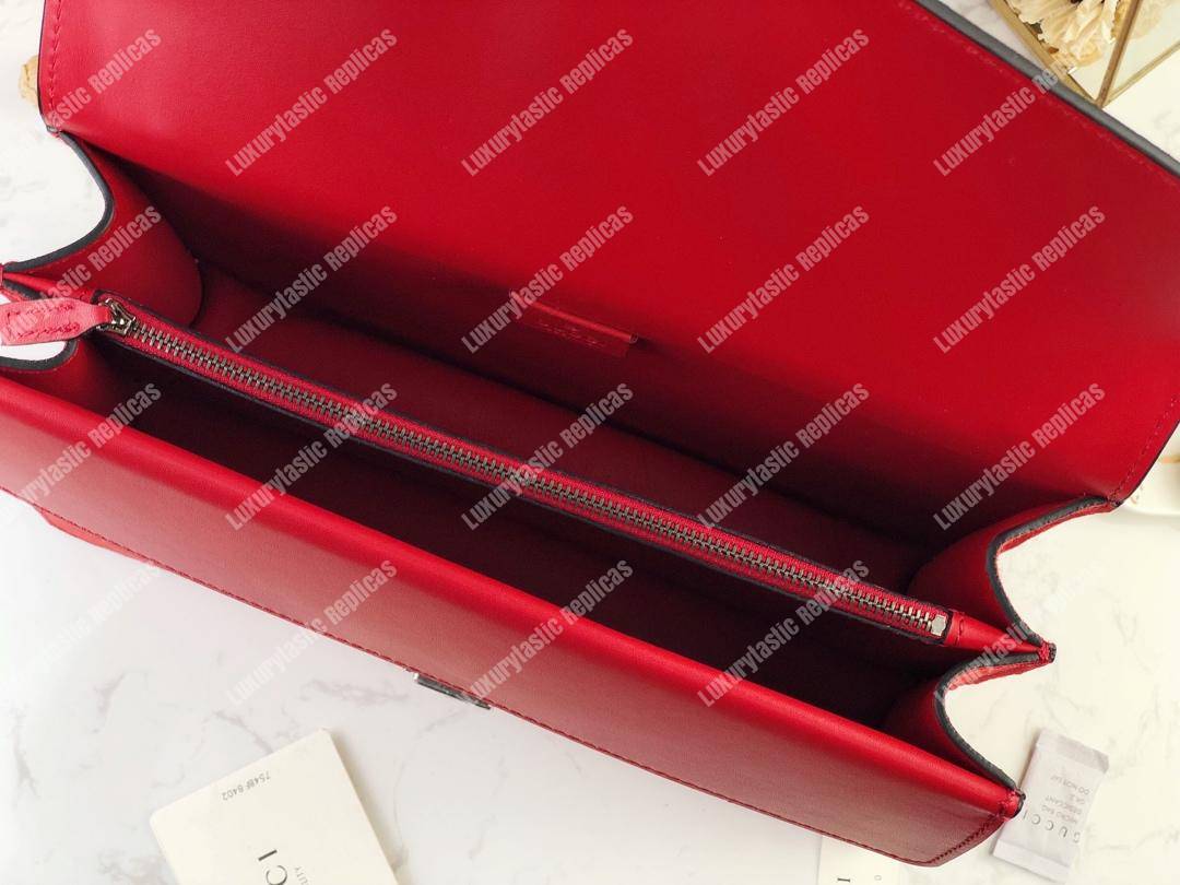 G*u*i red suede small dionysus shoulder bag