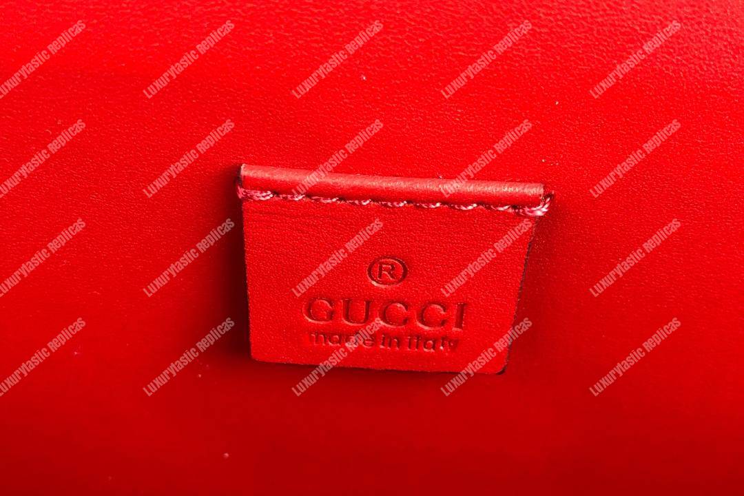 G*u*i red suede small dionysus shoulder bag