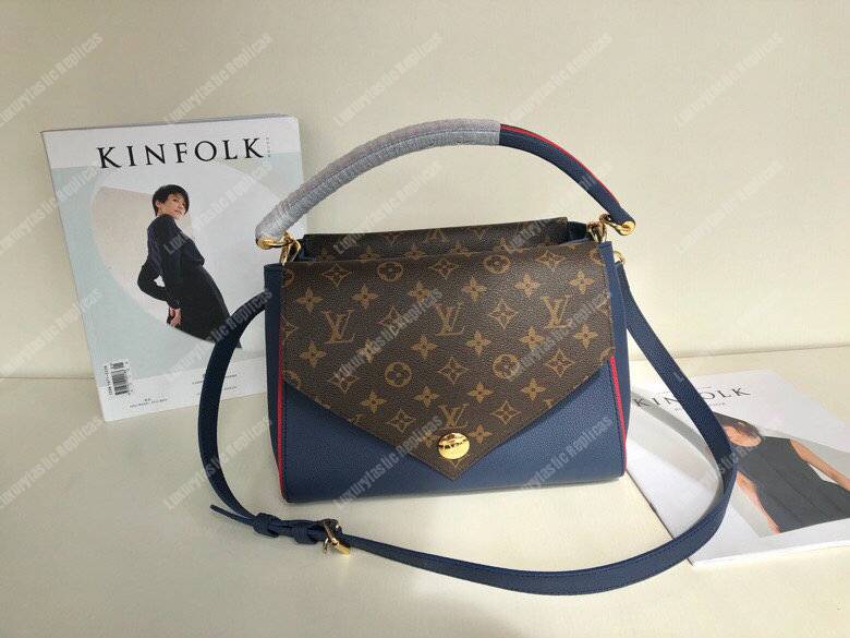 LV Double V Handbag Bleu Marine