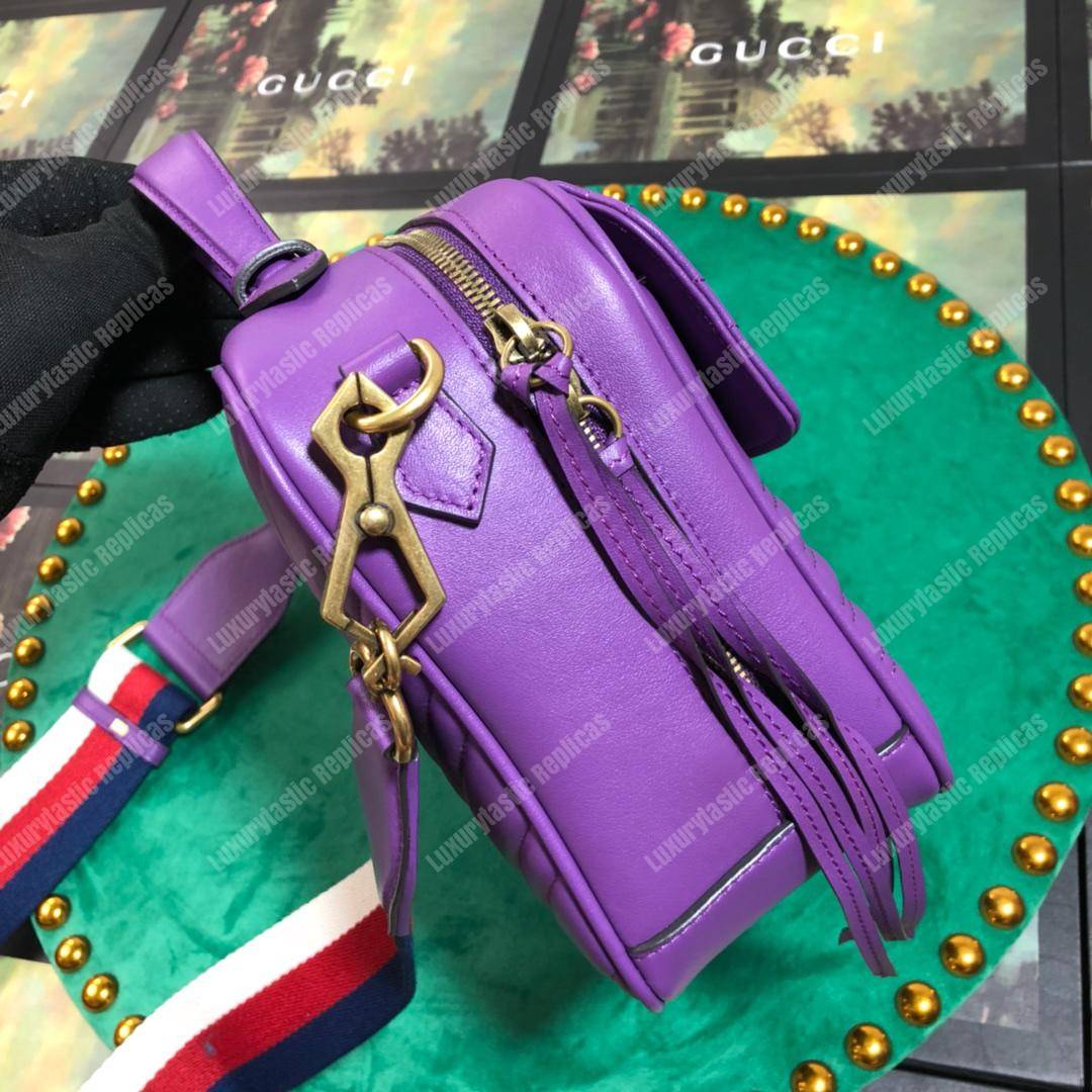 G*u*i gg marmont small shoulder bag purple
