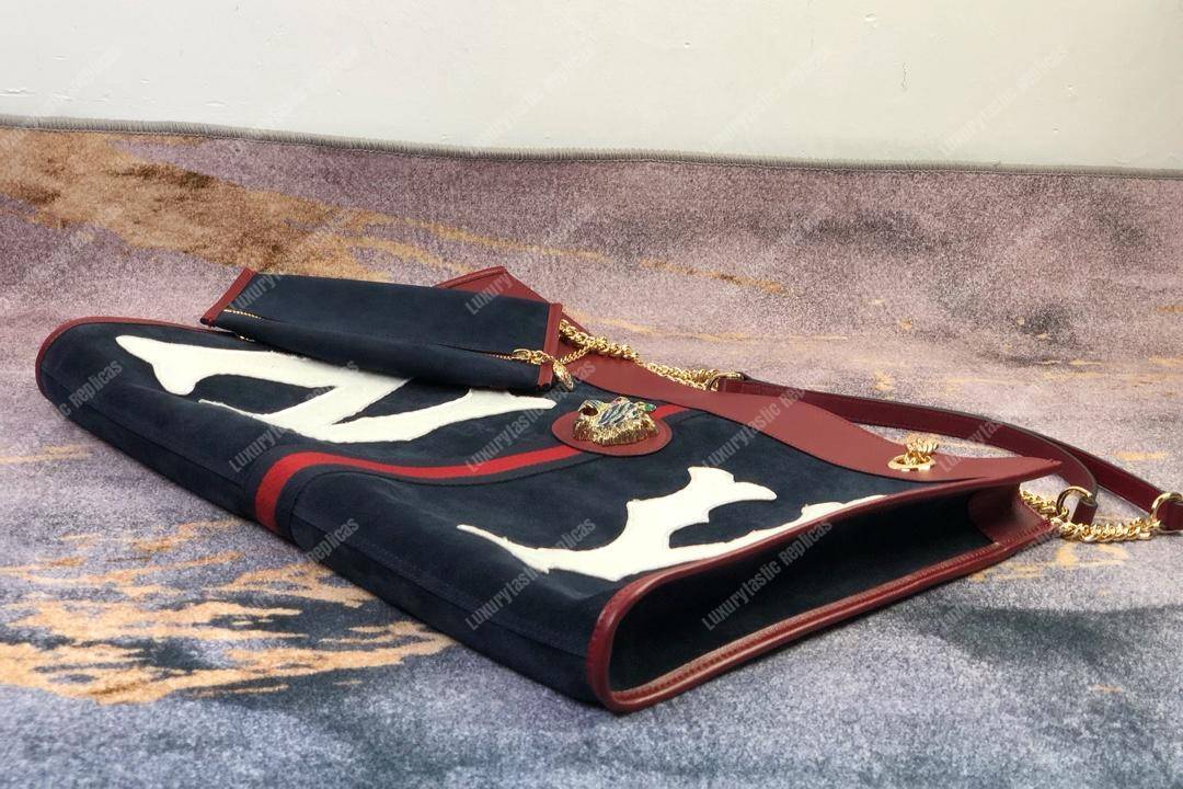 G*u*i rajah large tote with ny yankees patch