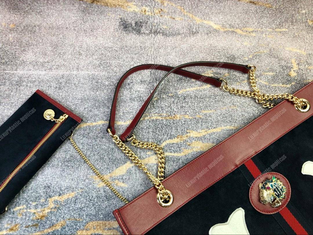 G*u*i rajah large tote with ny yankees patch