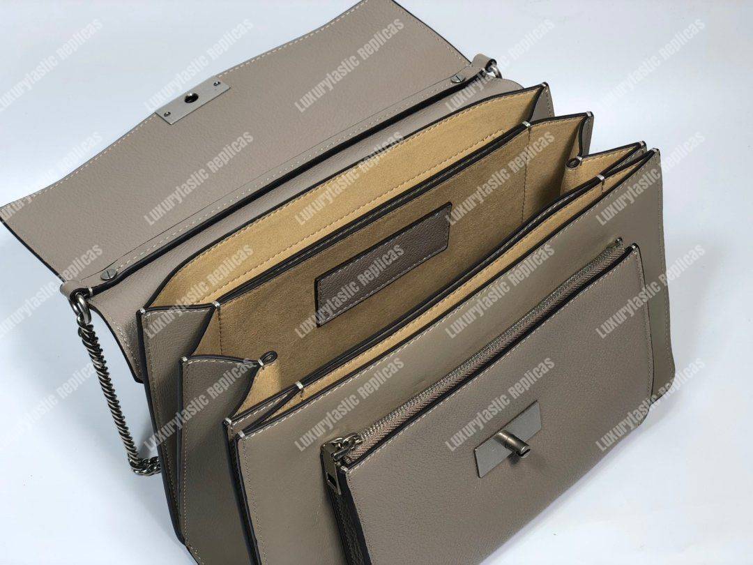 Givenchy Medium GV3 Bag In Leather And Suede Grey