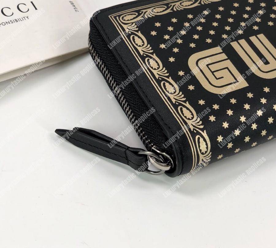 G*u*i ‘guccy’ zip around wallet black