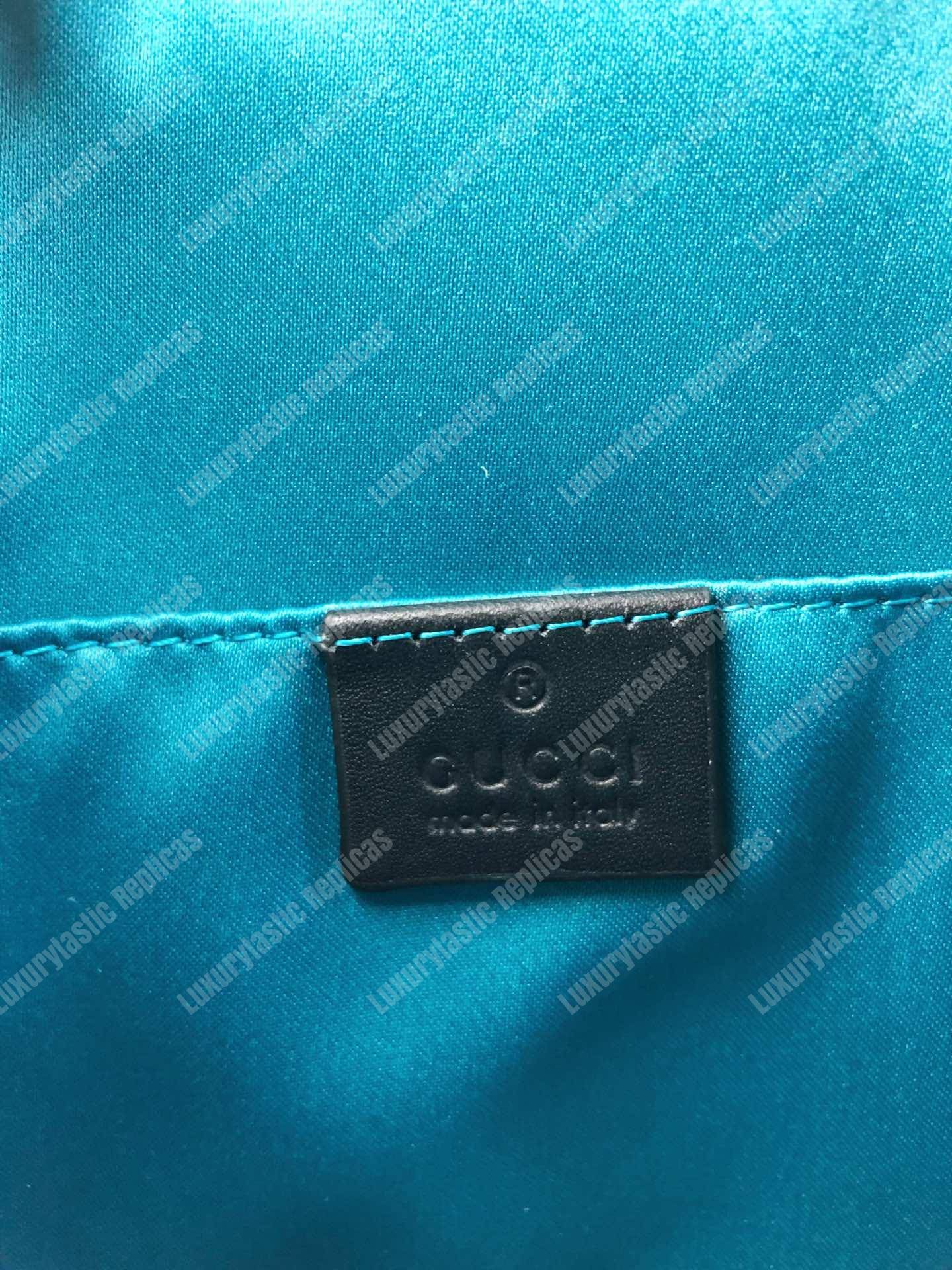 G*u*i suede dragon embroidered ophidia domed shape shoulder bag