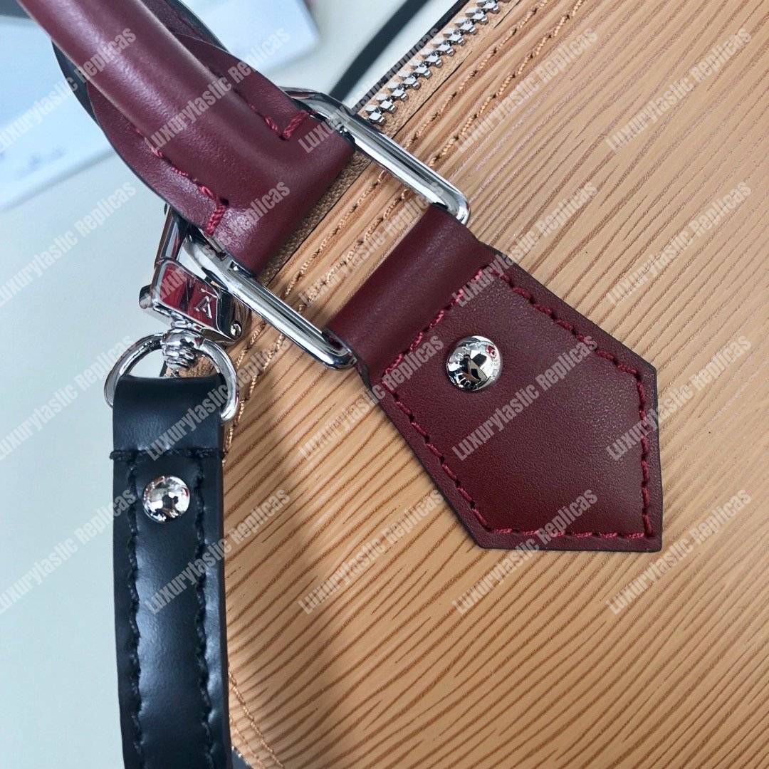 LV Alma BB Epi Leather Camel Black