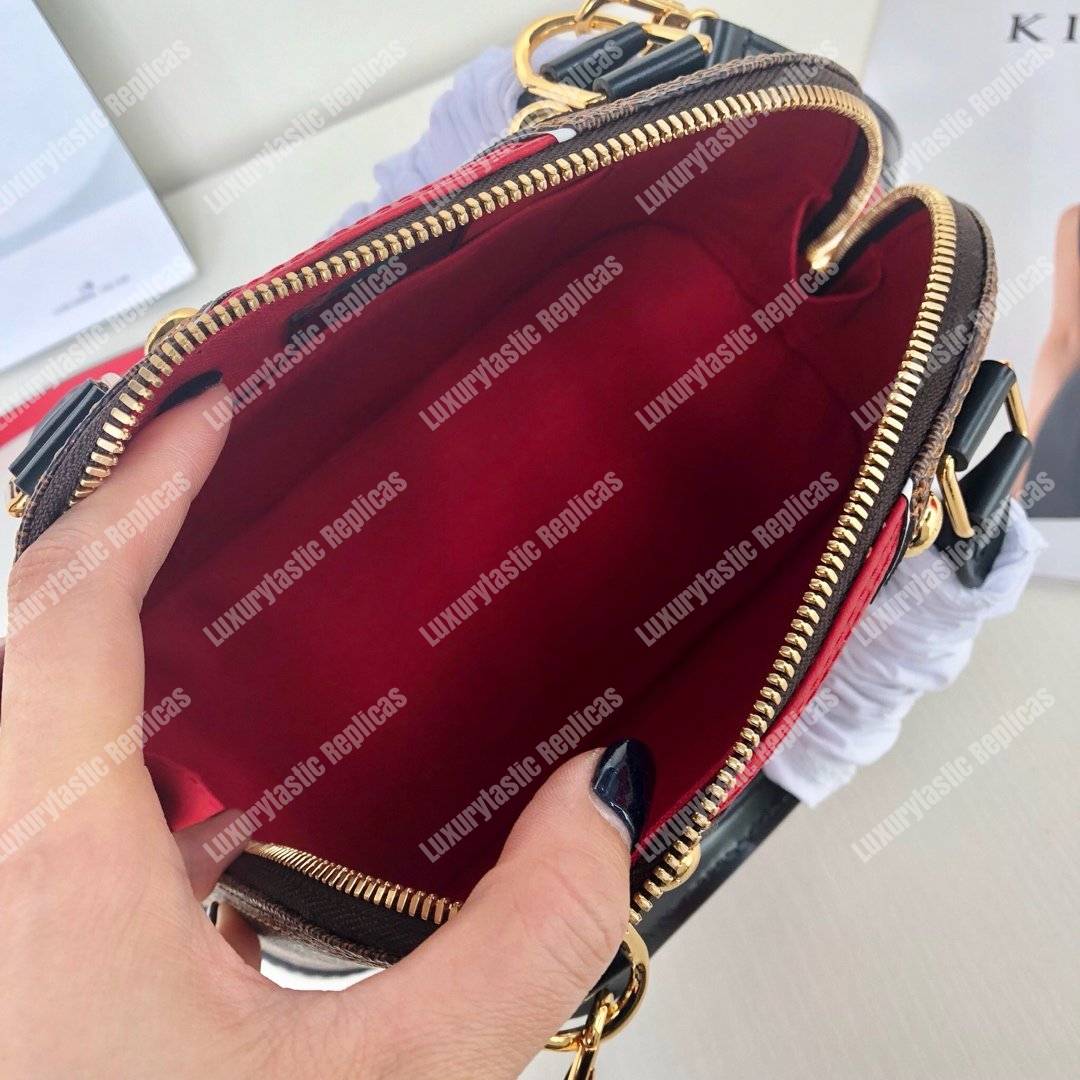 LV Alma BB Damier Ebene Karakoram