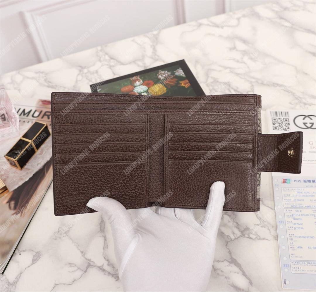 G*u*i ophidia gg french flap wallet