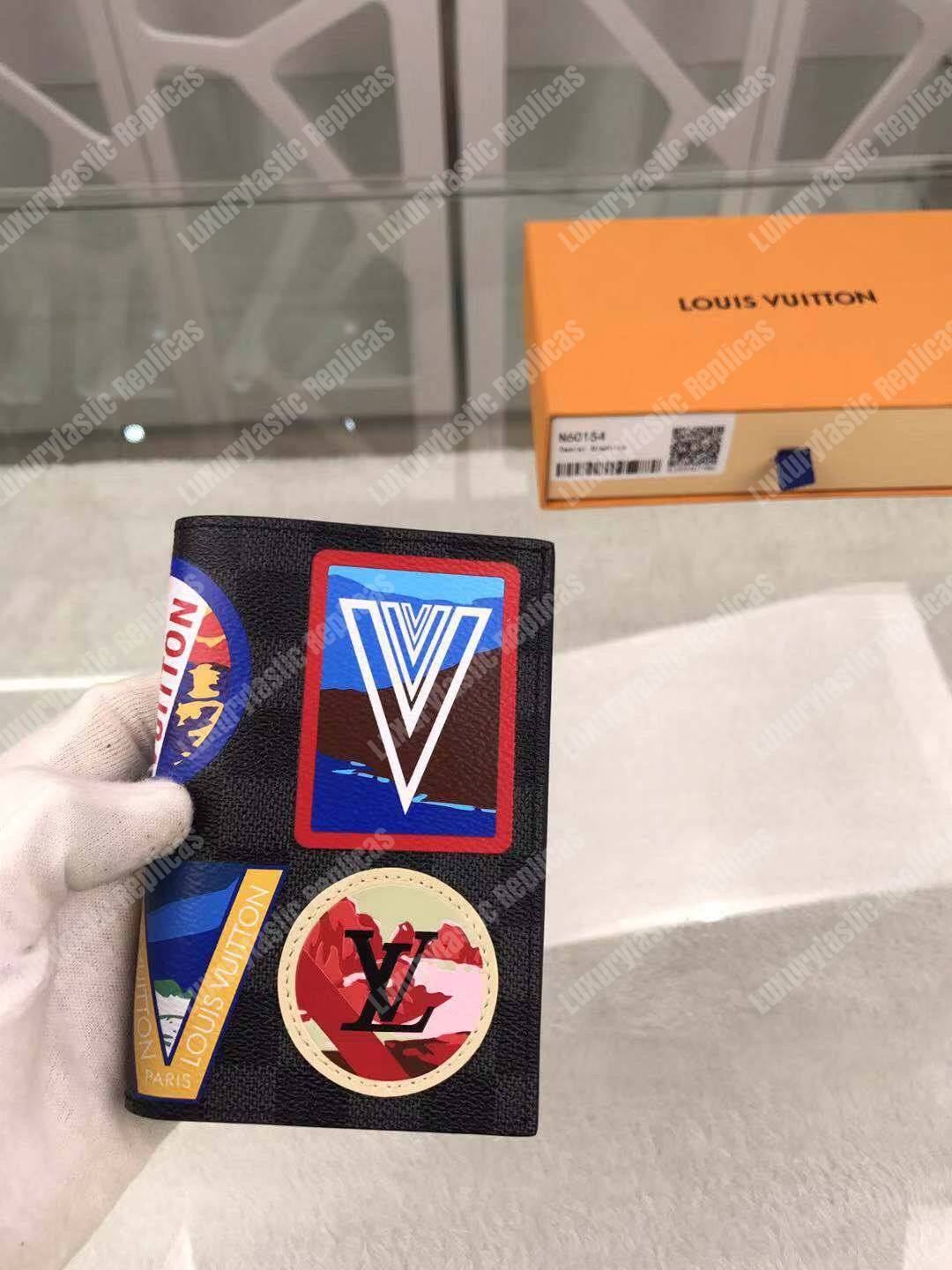 LV Passport Cover Damier Graphite Alps