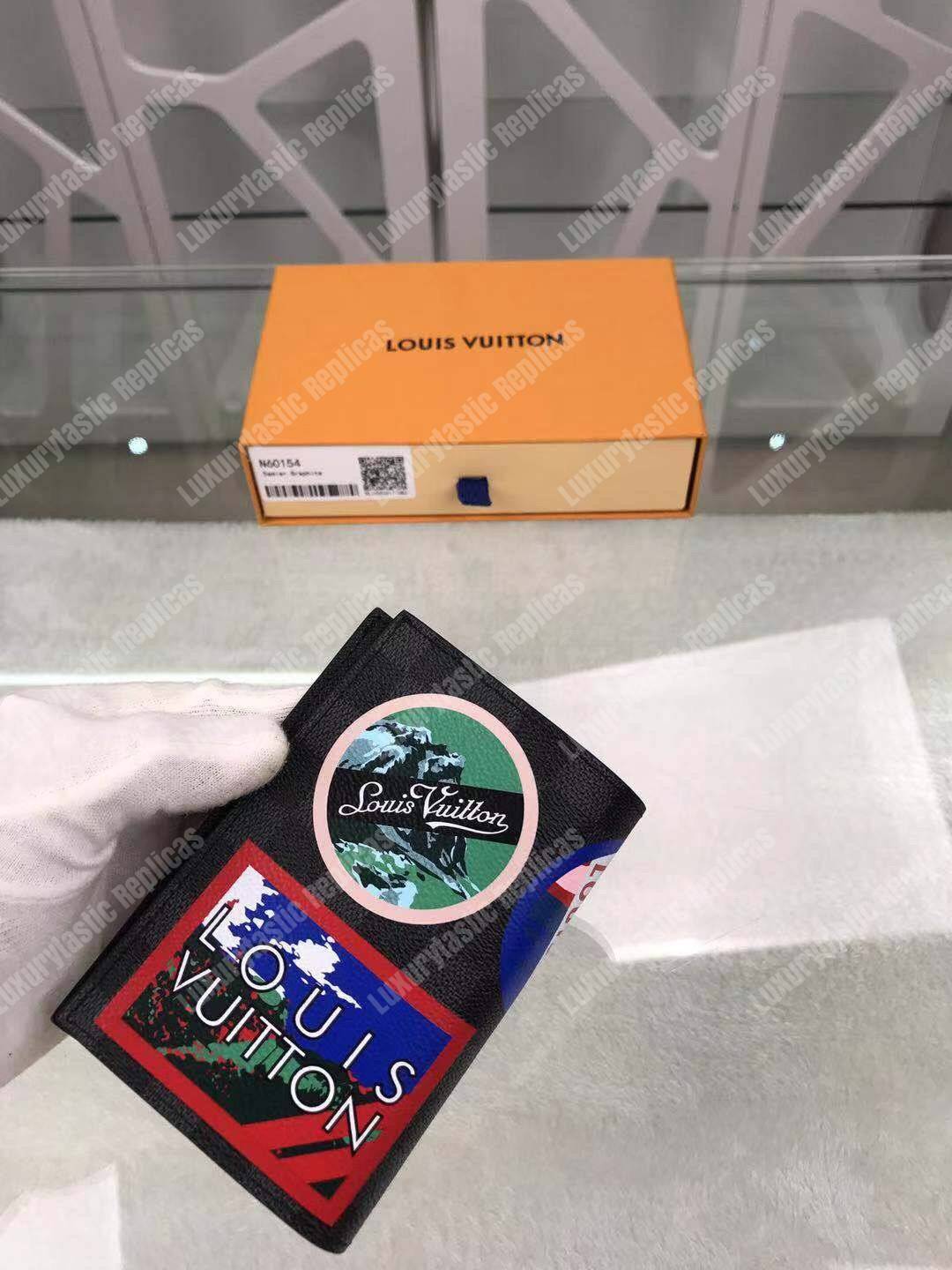 LV Passport Cover Damier Graphite Alps