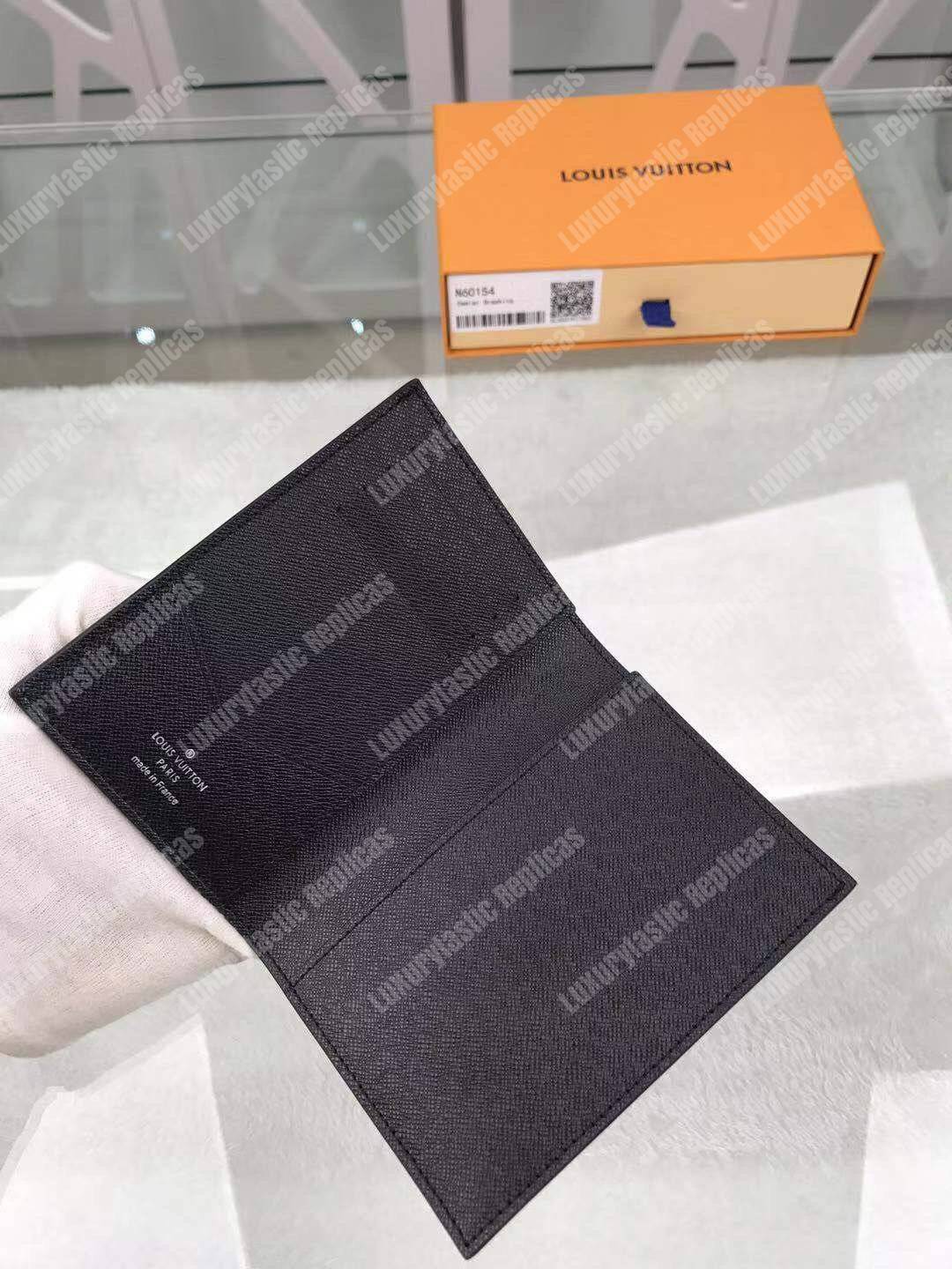 LV Passport Cover Damier Graphite Alps