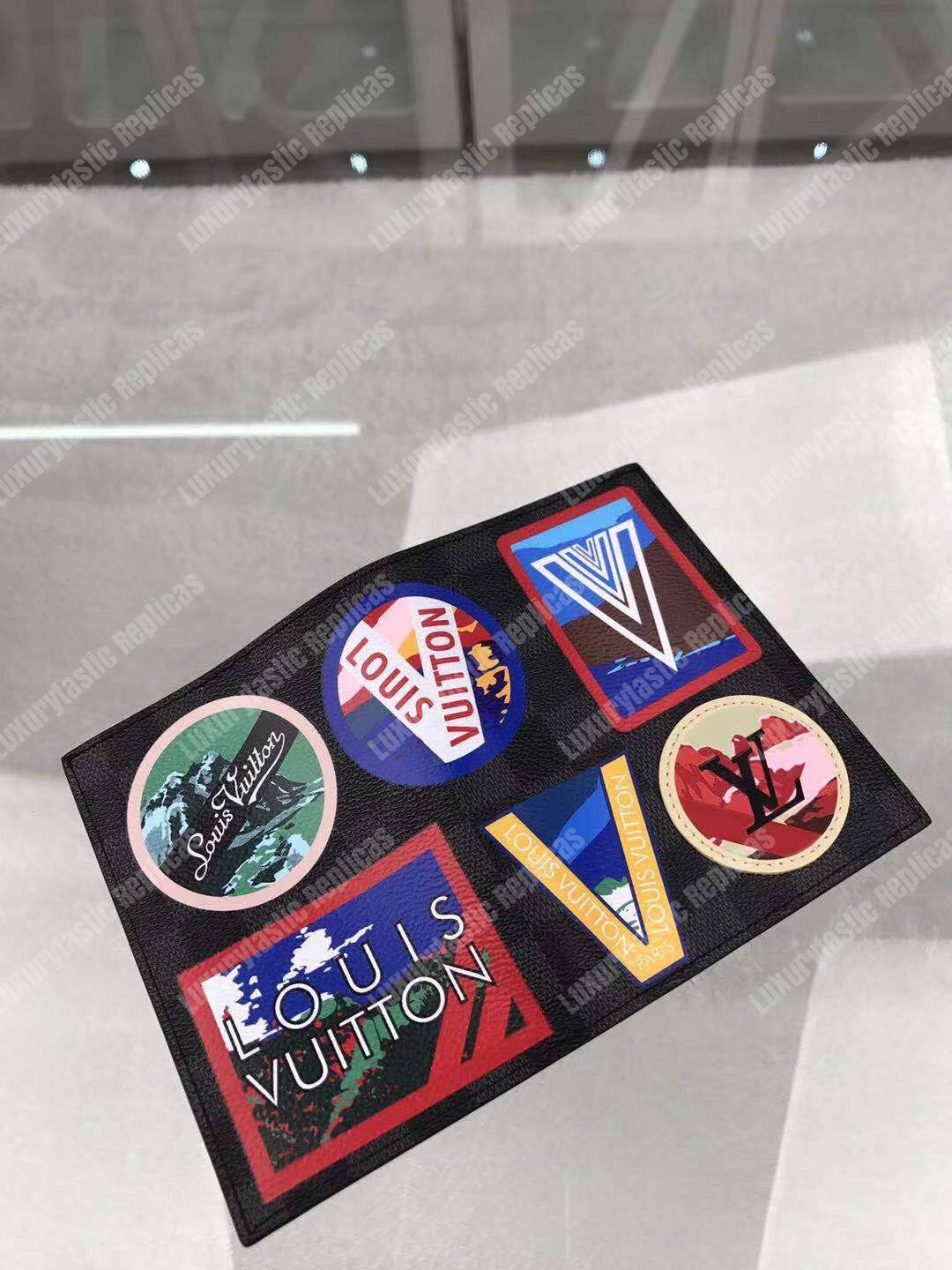 LV Passport Cover Damier Graphite Alps