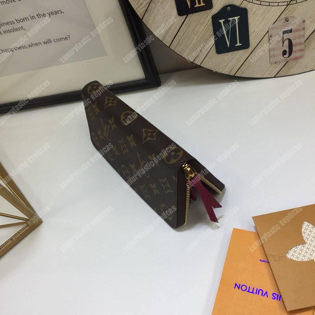 LV Clemence Wallet Monogram Fuchsia