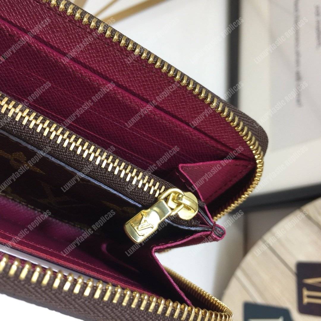 LV Clemence Wallet Monogram Fuchsia
