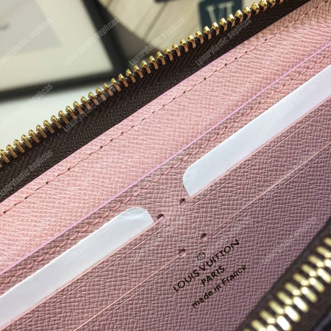 LV Clemence Wallet Monogram Rose Ballerine
