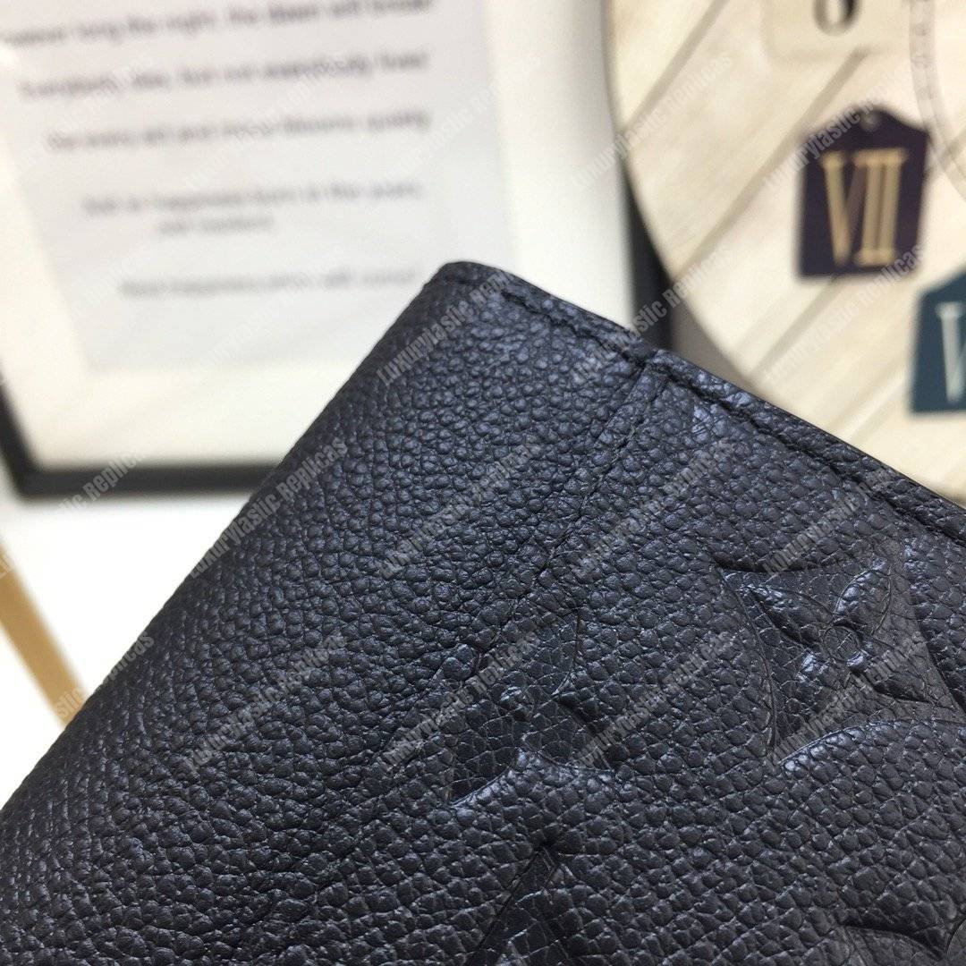 LV Sarah Wallet Monogram Empreinte Leather Black