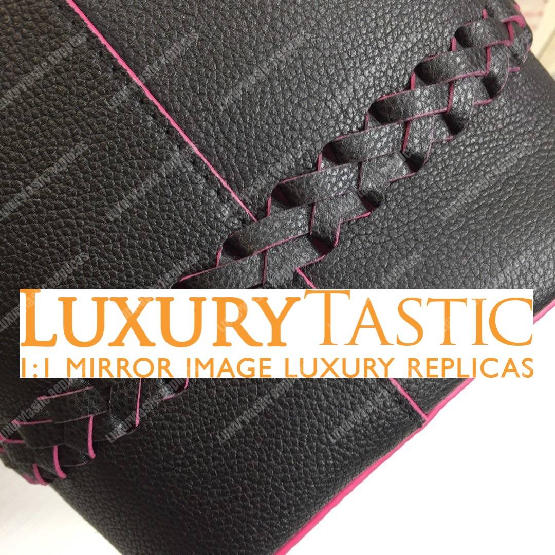 LV Lockme Bucket Noir Braided