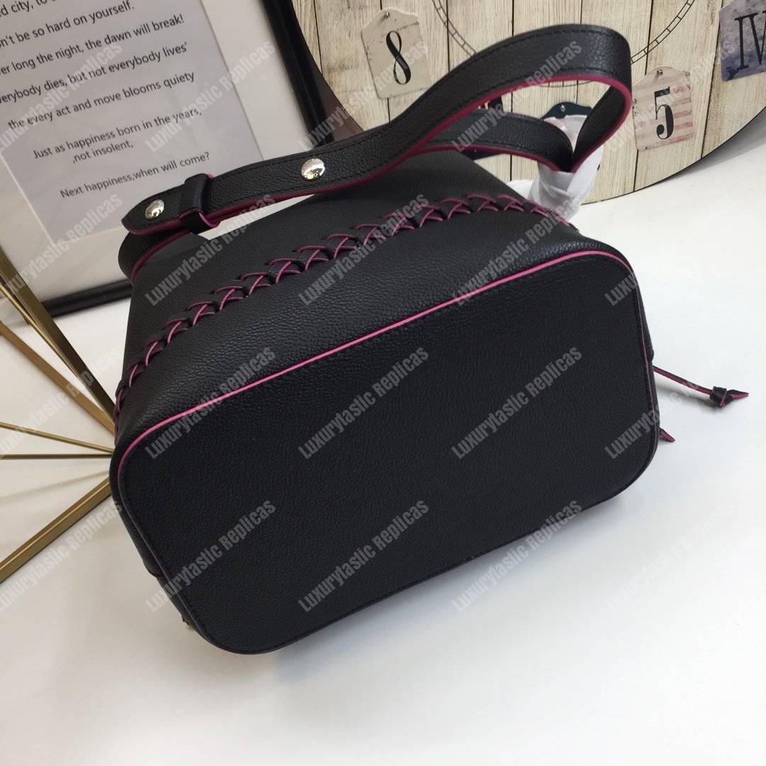 LV Lockme Bucket Noir Braided