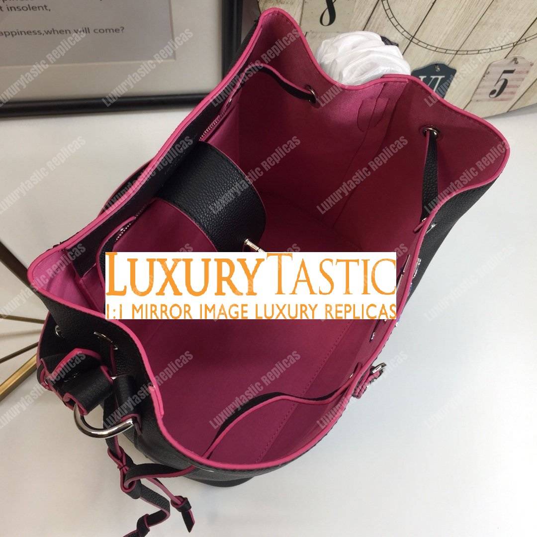 LV Lockme Bucket Noir Braided