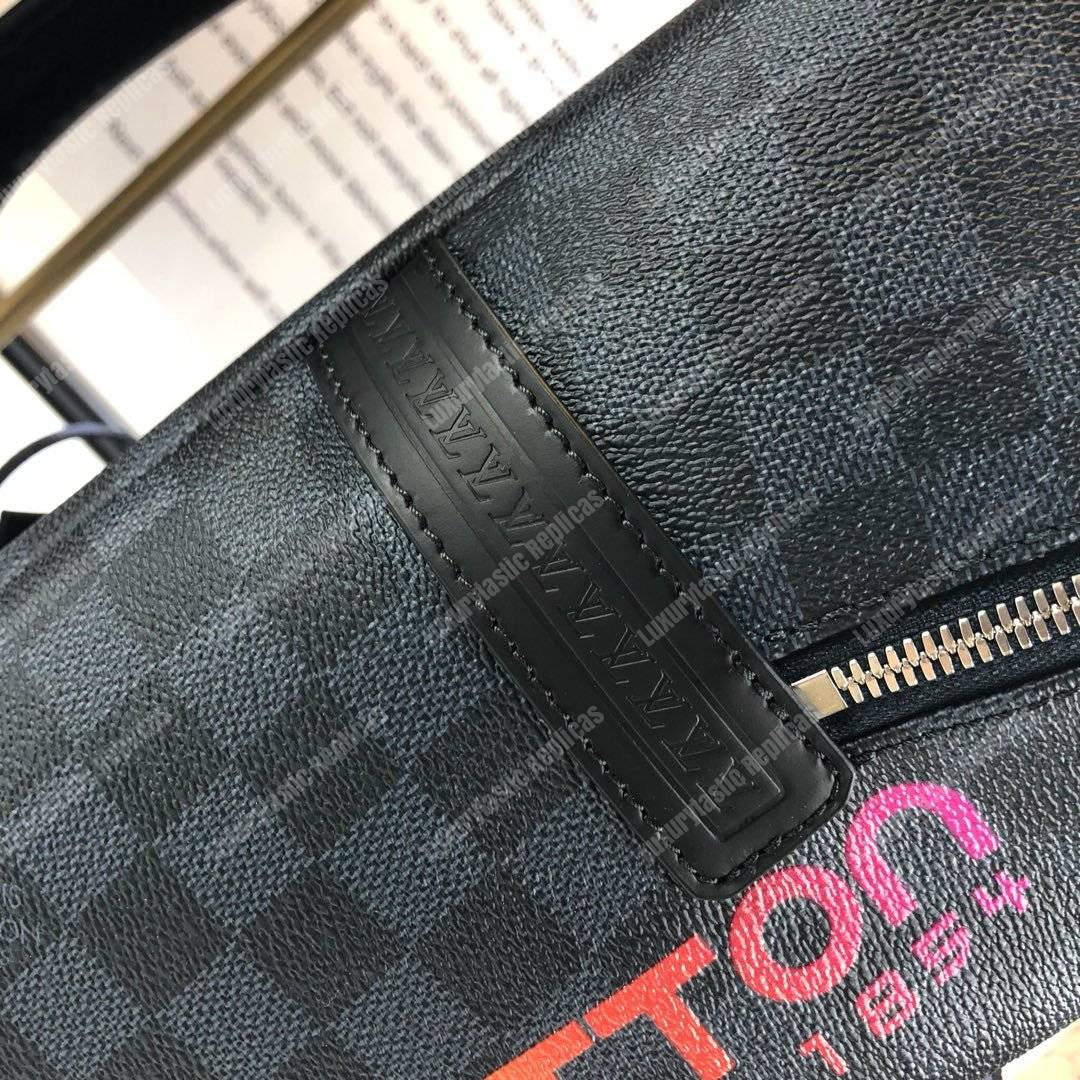 LV Discovery Backpack PM Damier Cobalt Canvas