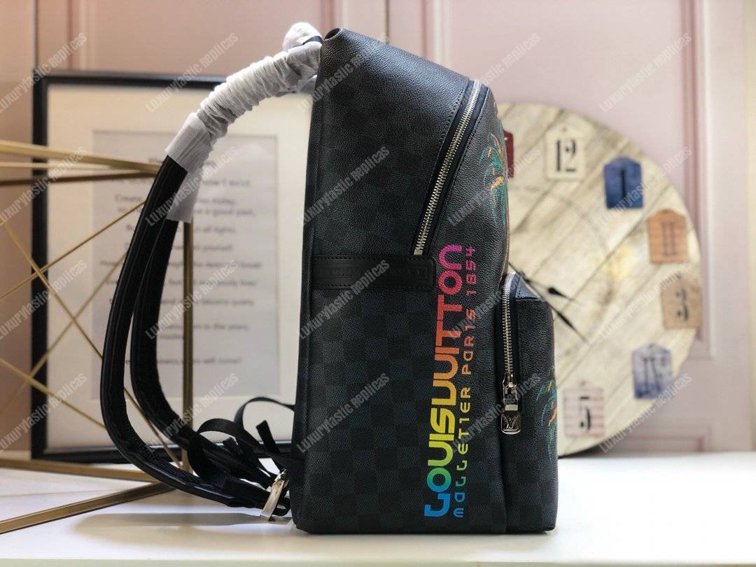 LV Discovery Backpack PM Damier Cobalt Canvas