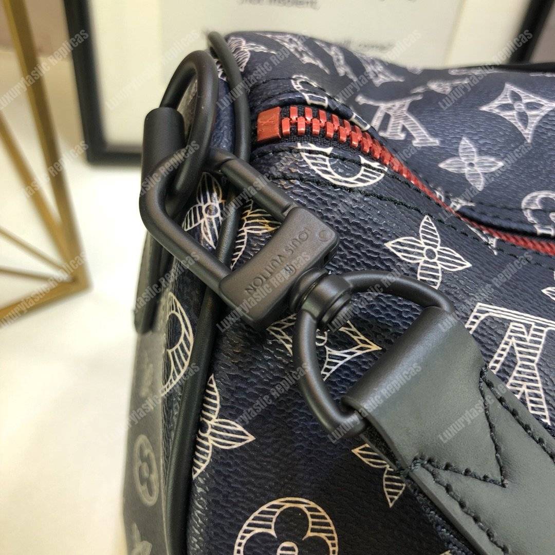 LV Keepall Bandouliere 50 Upside Canvas