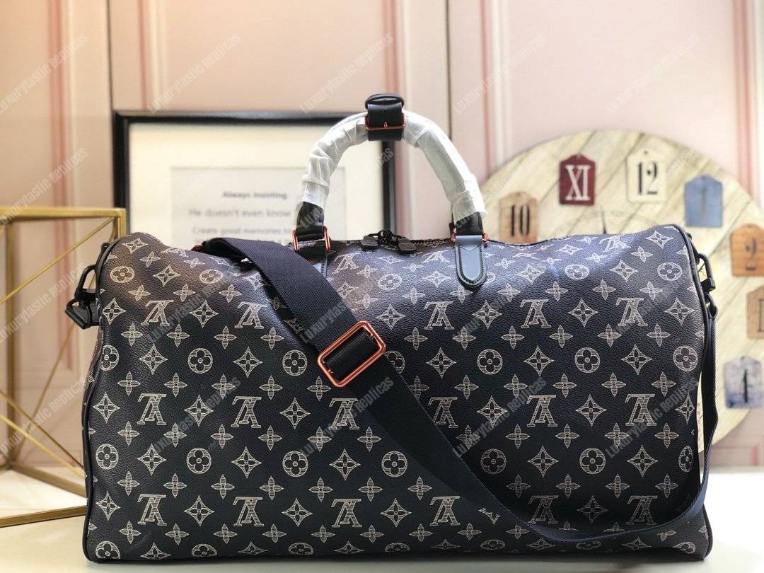 LV Keepall Bandouliere 50 Upside Canvas