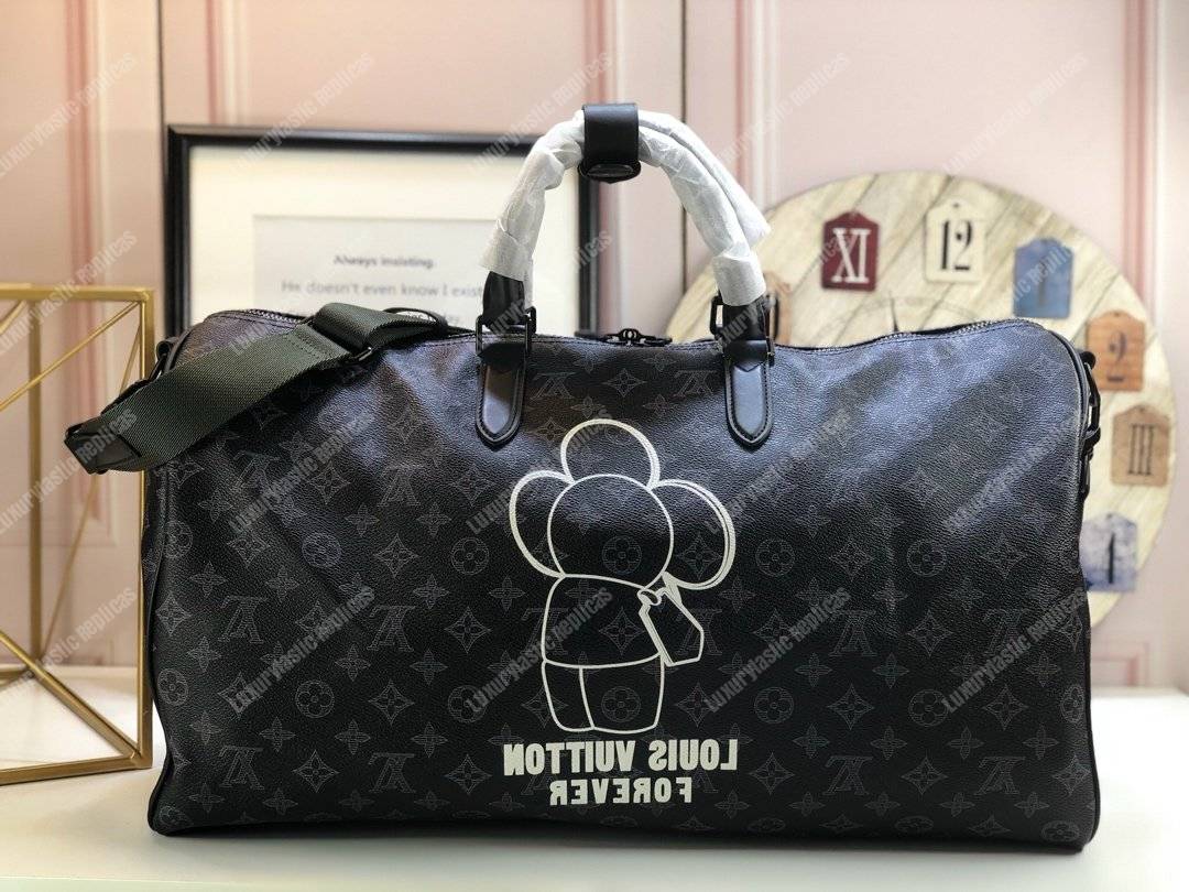 LV Vivienne Keepall Bandouliere 50 Monogram Eclipse