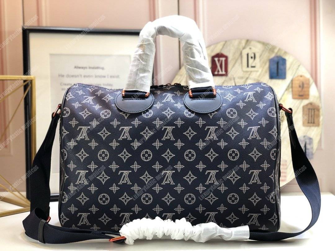 LV Speedy Bandouliere 40 Monogram Upside Down Canvas