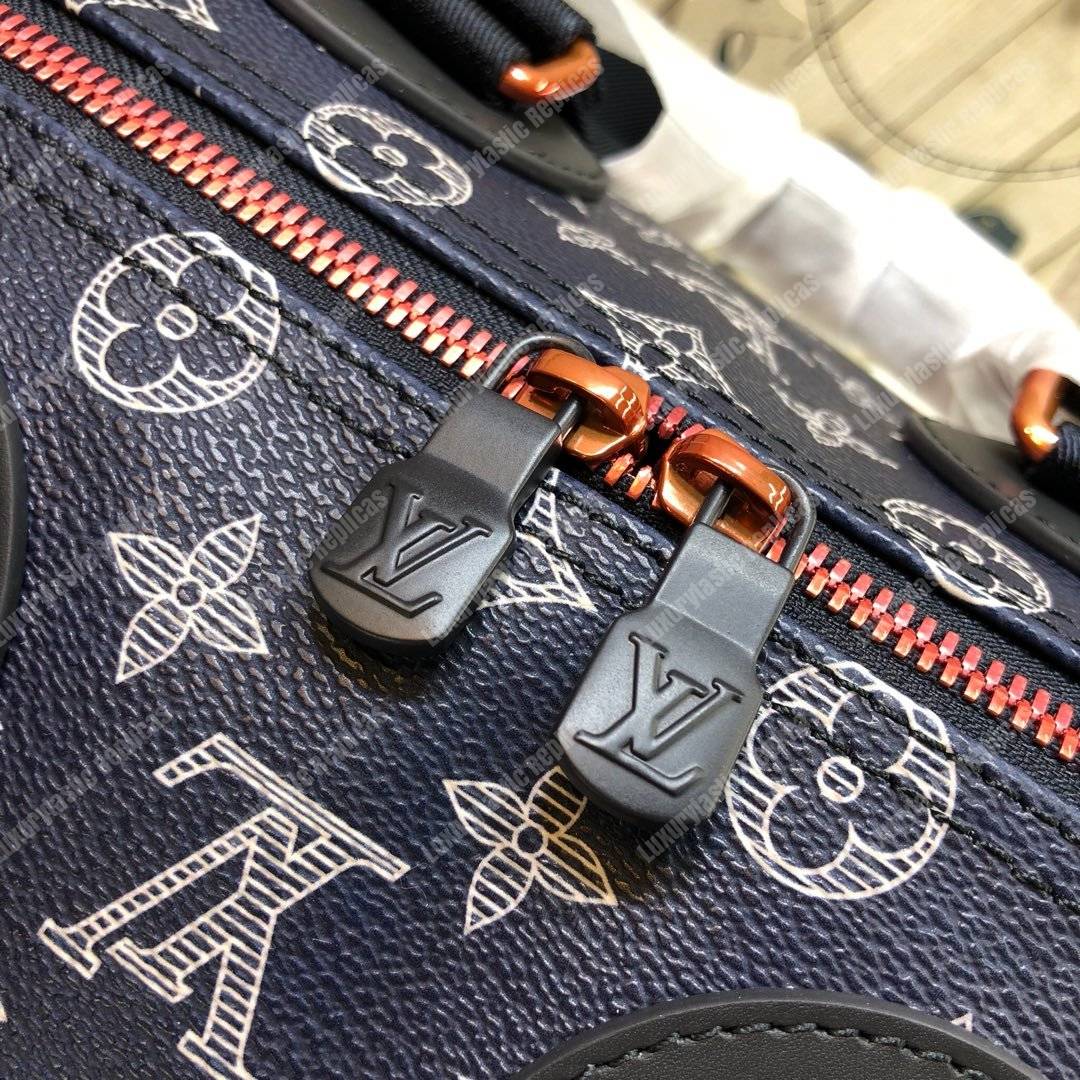 LV Speedy Bandouliere 40 Monogram Upside Down Canvas