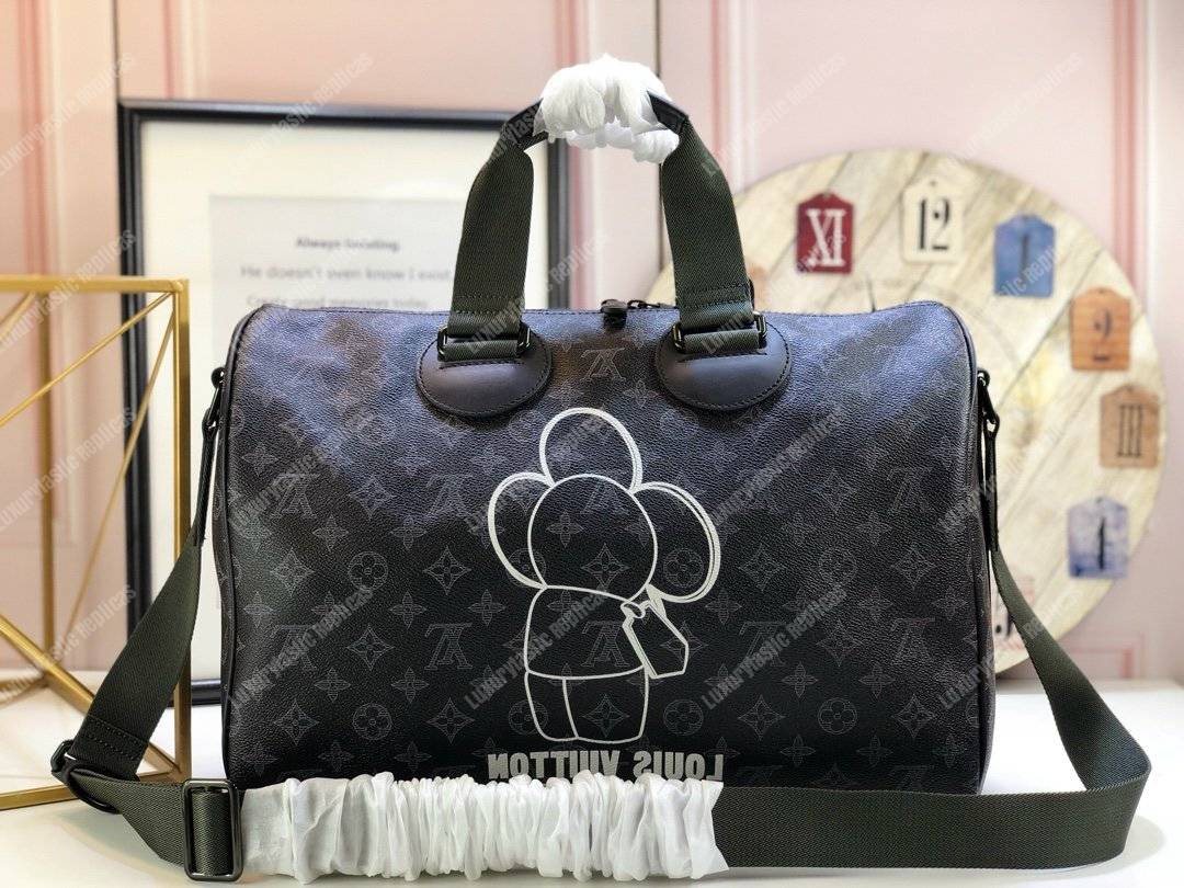 LV Speedy Bandouliere 40 Monogram Eclipse Canvas Vivienne