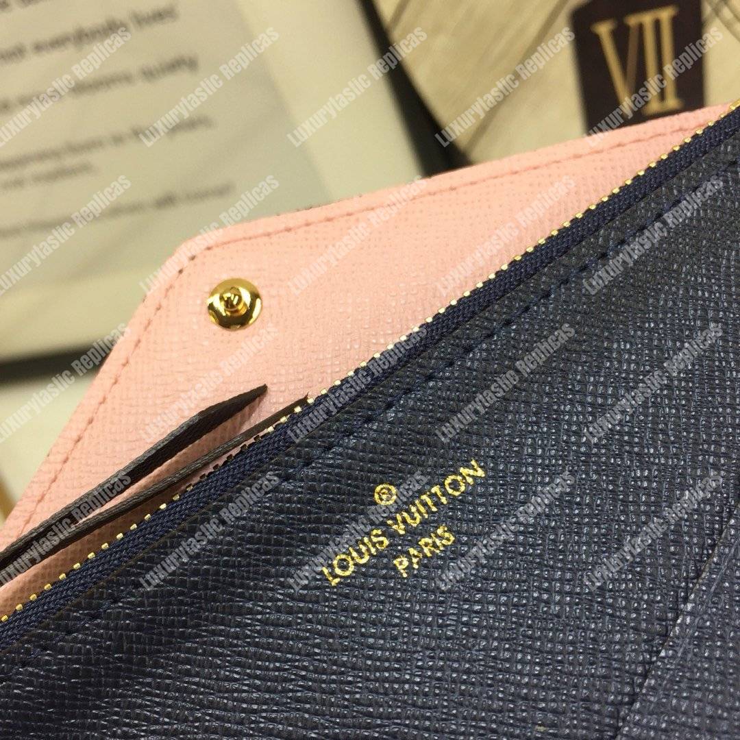 LV Jeanne Wallet Monogram Rose Ballerine Pink