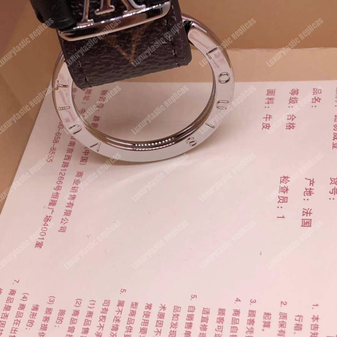 LV Dragonne Key Holder Initial Frames Monogram Canvas