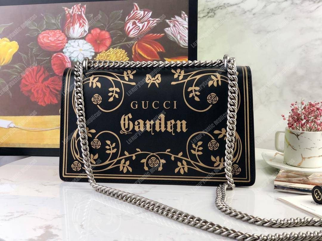 G*u*i gardens medium dionysus shoulder bag black