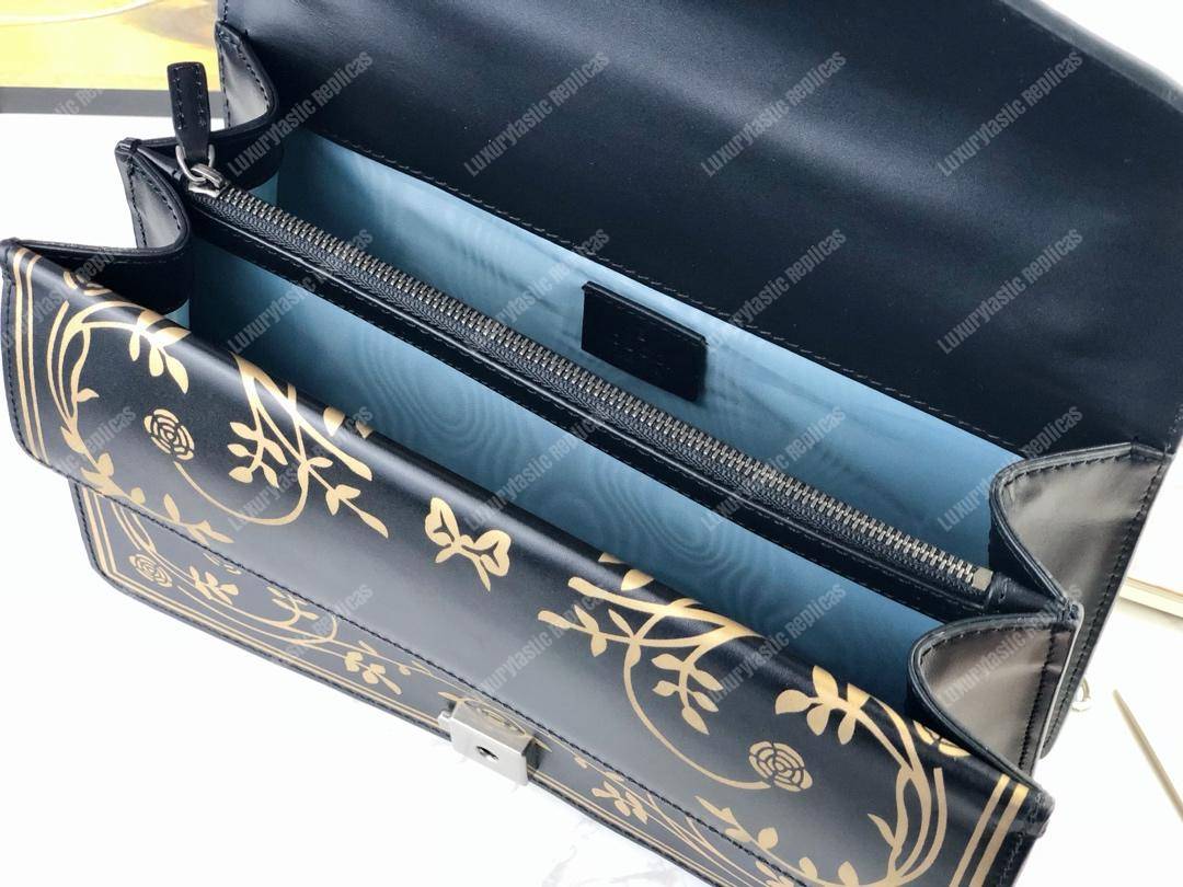 G*u*i gardens medium dionysus shoulder bag black