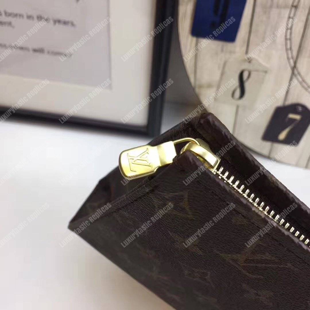 LV Toiletry Pouch 26 Monogram Brown