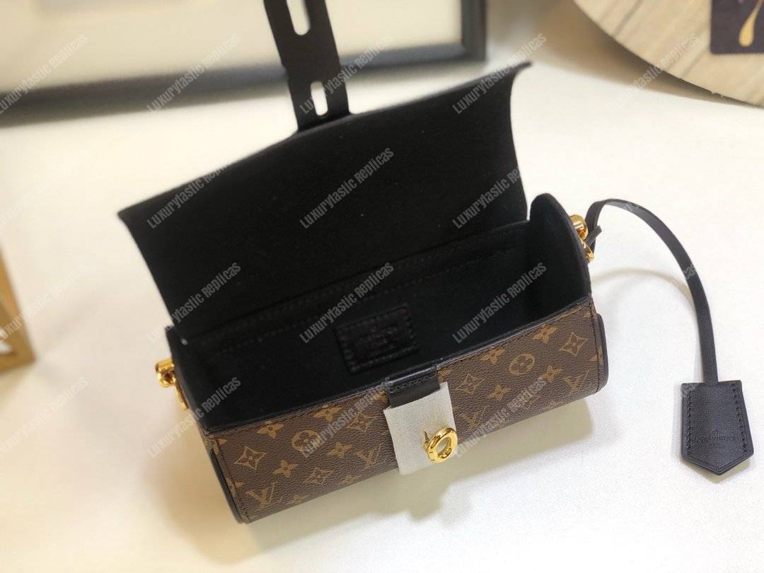 LV Epi Leather Monogram Canvas Glasses Case Bag