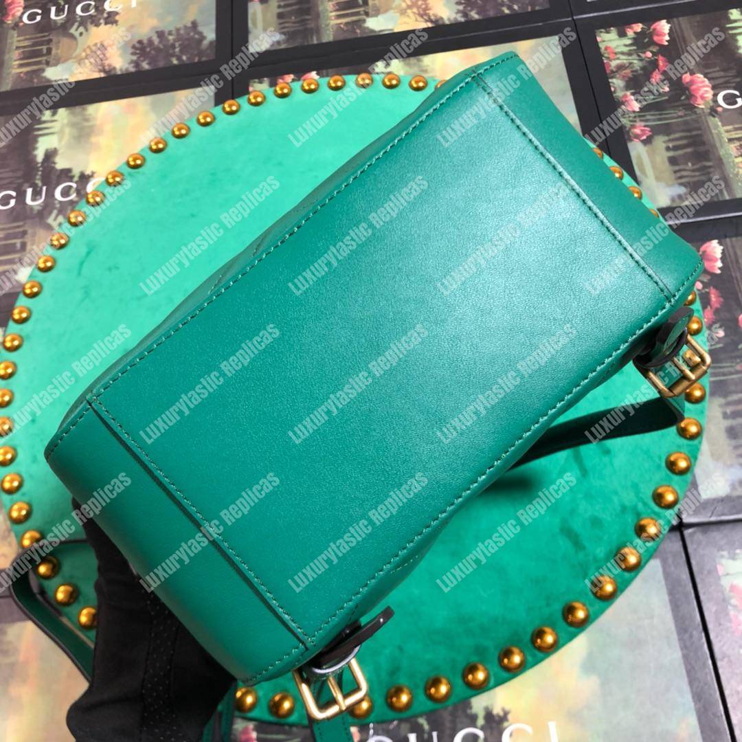 G*u*i gg marmont quilted leather backpack green