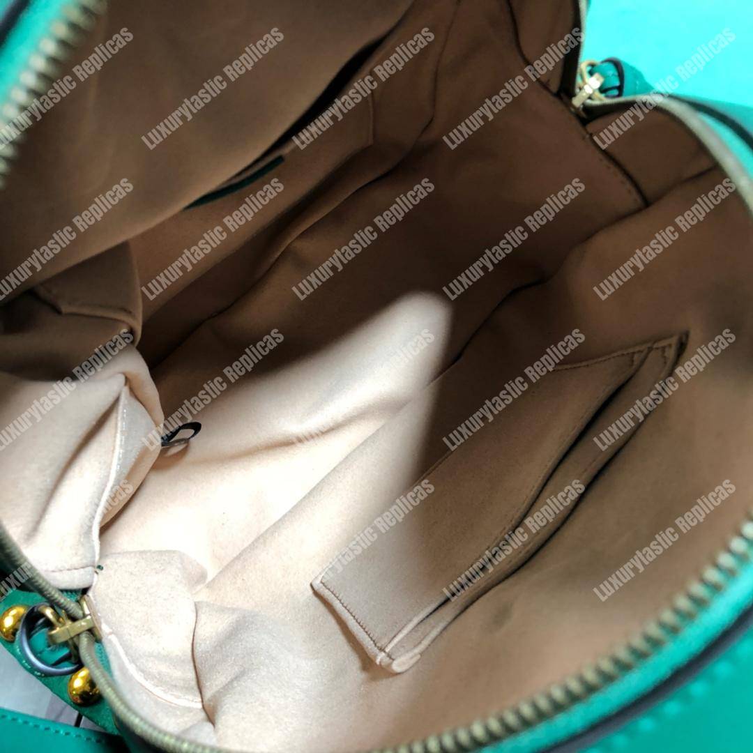 G*u*i gg marmont quilted leather backpack green